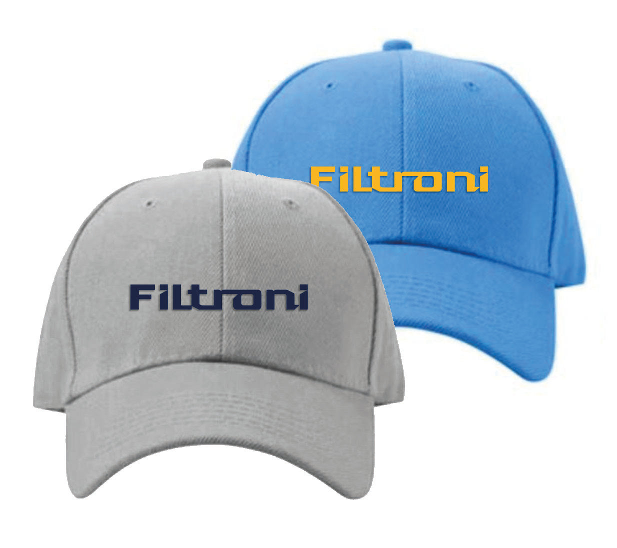 XE1030 FILTRONI Gorra Classic Color Gris con Bordado Azul