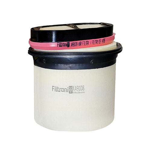 XA9108K FILTRONI Kit de Filtros de Aire Primario XA9108 + Secundario XA9109 Maquinaria Caterpillar Reemplaza 2277448 + 2277449