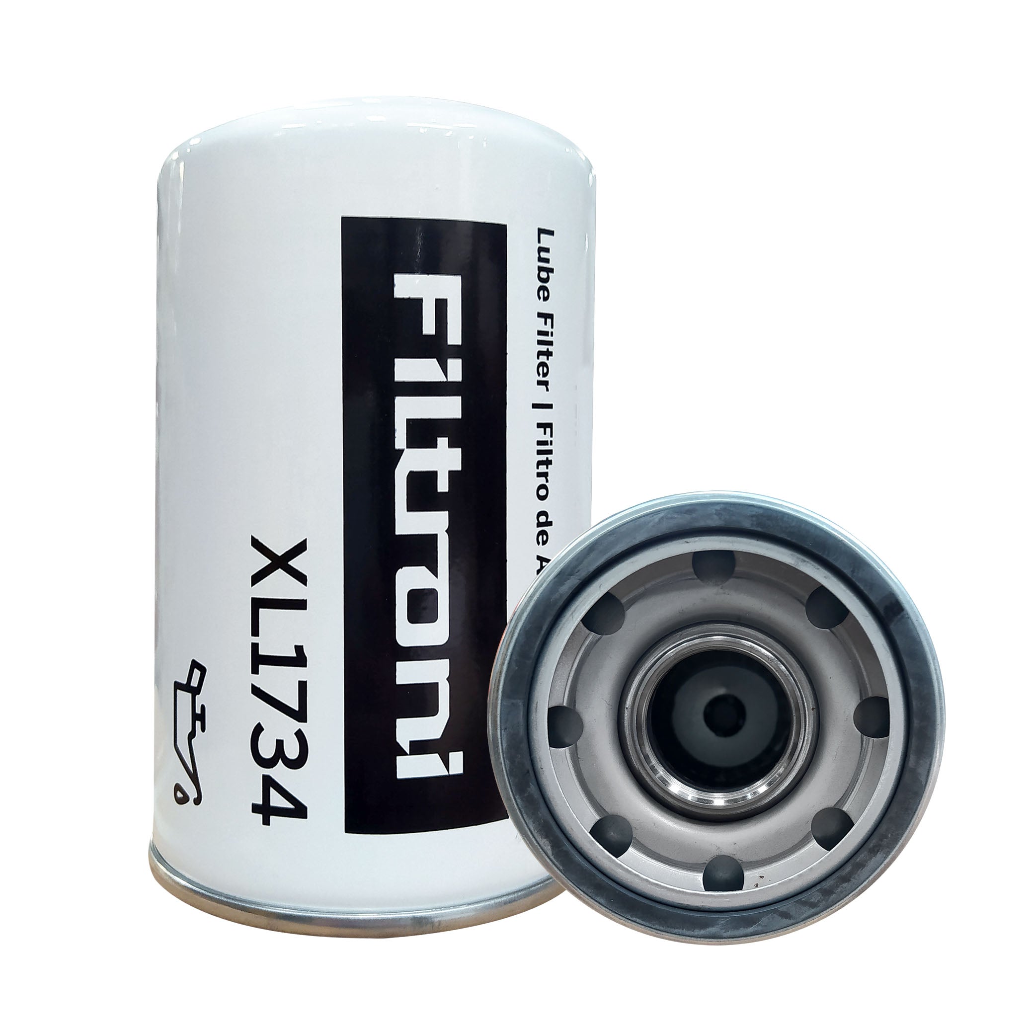 XL1734 FILTRONI Filtro de Aceite (Flujo Pleno) Toyota Dyna, Hino 500 Camiones Ford Super Duty Reemplaza F4TZ6731A 51734 B7039 P550371 LF3630 W7105 A3786SP