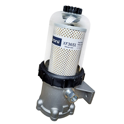 XS2000FH FILTRONI PortaFiltro de Combustible Separador de Agua tipo Turbina 180 GPH para Motores Diesel 1000 HP Max  Reemplaza DAVCO FH230 Fleetguard FH23029  (Incluye elemento XF3651)