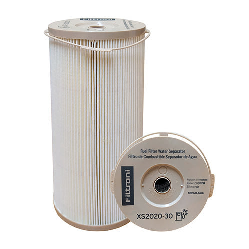 XS2020-30 FILTRONI Filtro de Combustible Separador de Agua tipo Cartucho 30mic Sistemas Racor 1000FG/FH/MA Reemplaza Racor 2020PM