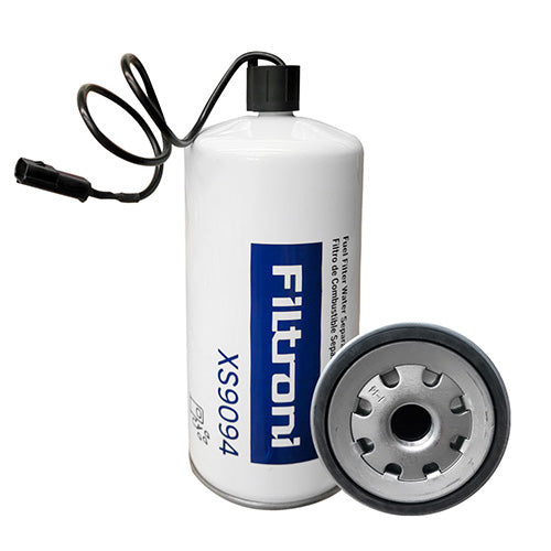 XS9094 FILTRONI Filtro Separador de Agua con drenaje y sensor Camioes FAW Maquinaria Bomag, Liebher, Motores Deutz Reemplaza Deutz 2113831 FS1094 PL601X